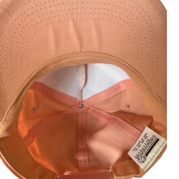 Vintage Marco Island Florida Hat Caporamma Pink Snapback Rope Trucker 80s 90s - Picture 8 of 8